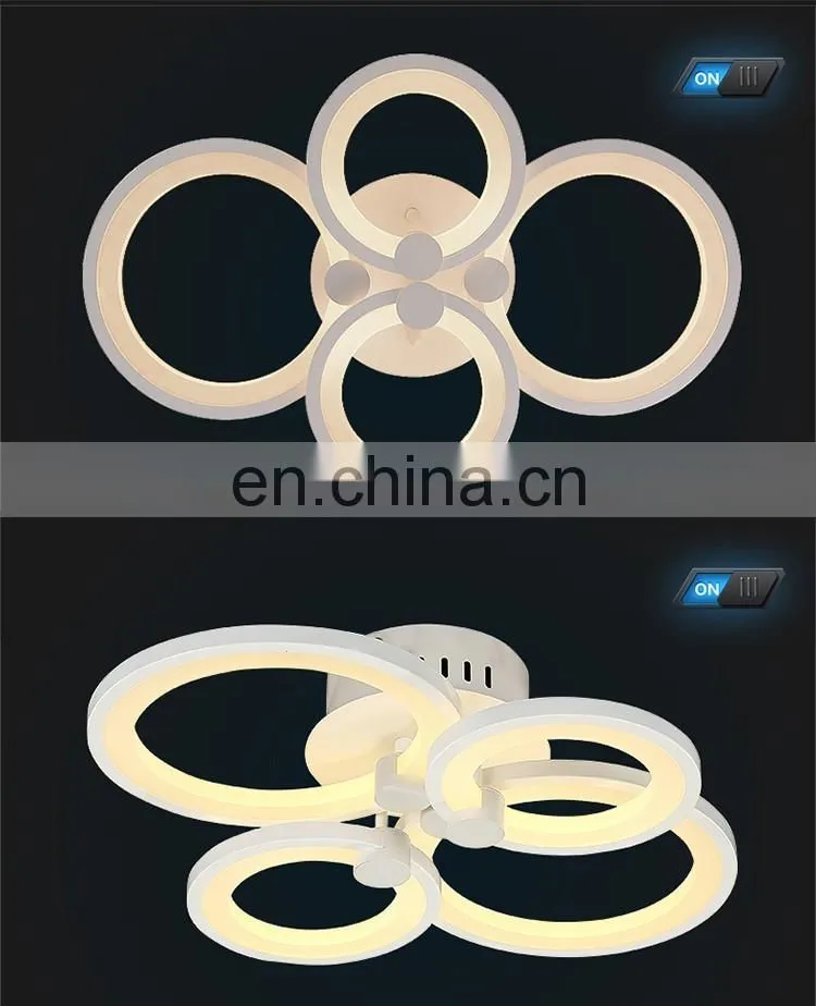 modern dimmable by remote control led acrylic ceiling lights for drawing room