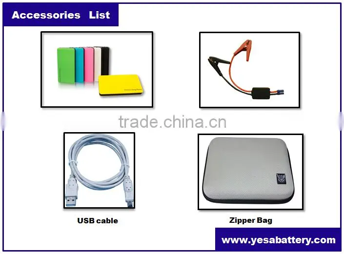 2015 hotsale IJS-600 6000mAh jumpstart TRANSFORMERS Slimmest Gasoline Car / Diesel Vehicle Jump Starter
