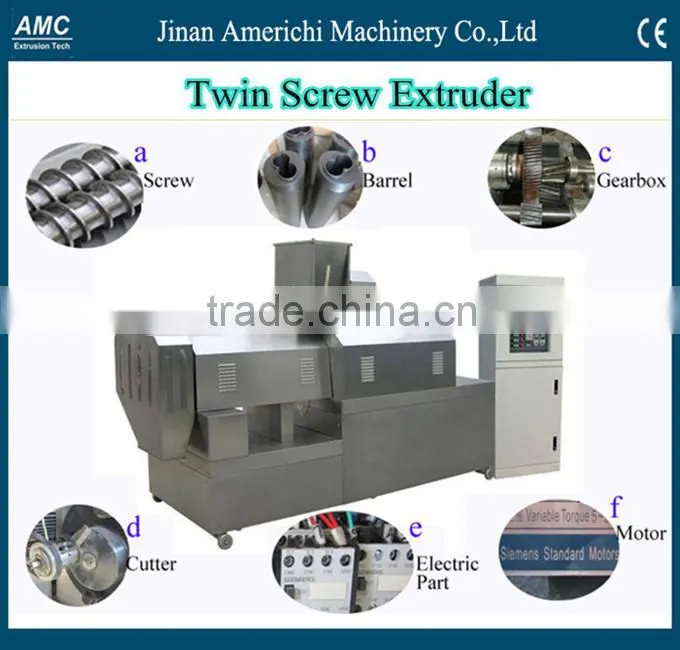 twin screw extruder food small snacks machine