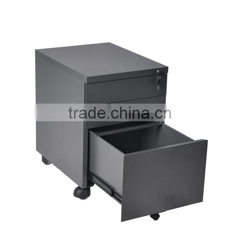 (DL-M1 ) Office storage steel metal mobile pedestal file cabinet on castors with 3 drawer 2 box 1 file -workplace organization