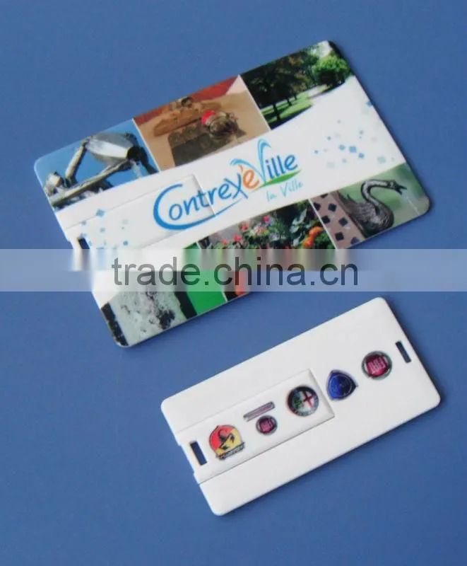 mini card USB Flash Drive with full color printing