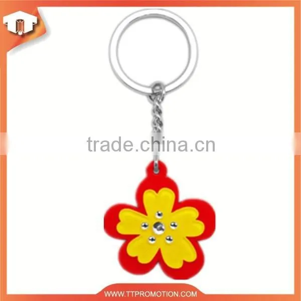 Cuctom advertisement soft PVC keyring