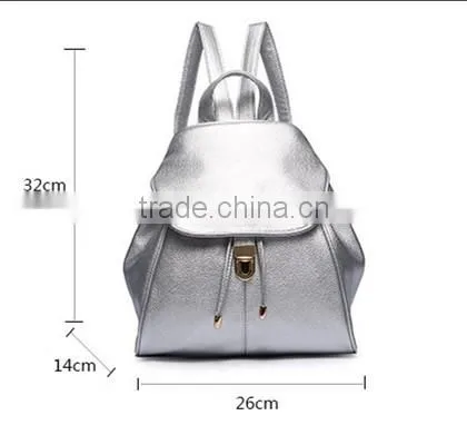 New Design female bag pu backpack fashion lady backpack