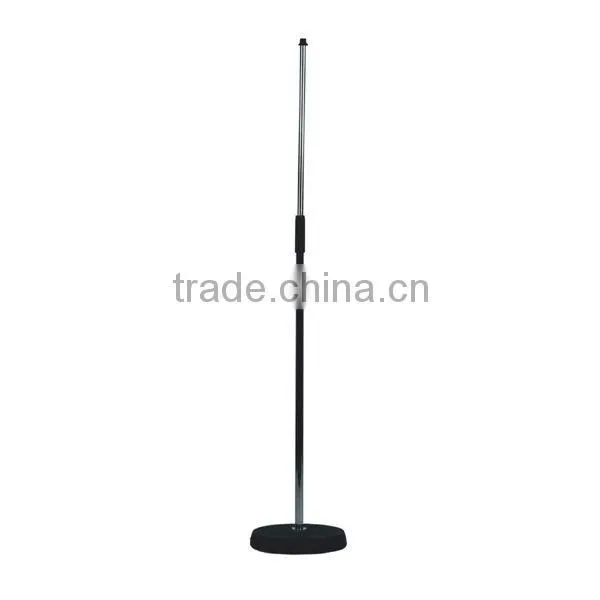Metal Mic Stand with Iron Round Base and Adjustable Height MS102