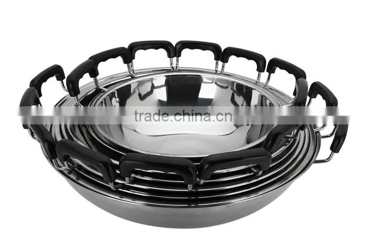 New Design Stainless Steel frying pan/ Balti Dish cooking/ kitchen tool set