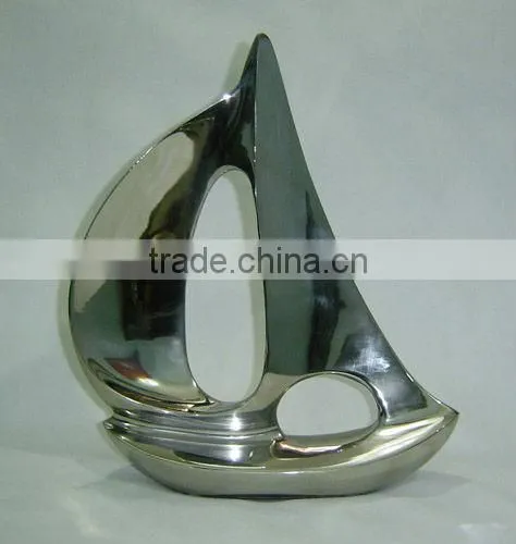 Cast Aluminum Decorative Sail Boat/ Table top/ Desktop for Home/ Hotel/ Restaurant/ Wedding/ Party/Office Decoratio