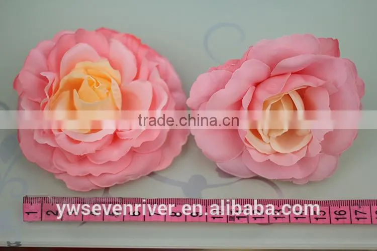 The simulation edge rose 7 cm flower heads Artificial silk cloth DIY wedding flowers Direct selling small wholesale