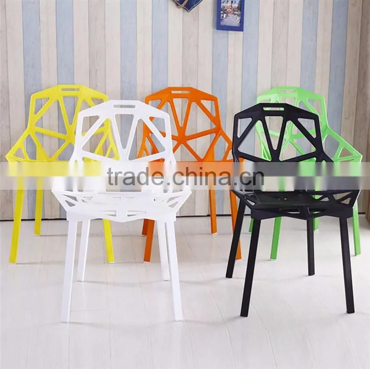 Wholesale Modern Colorful Stacking Dining Living Room Famous Design Pp Plastic Chair