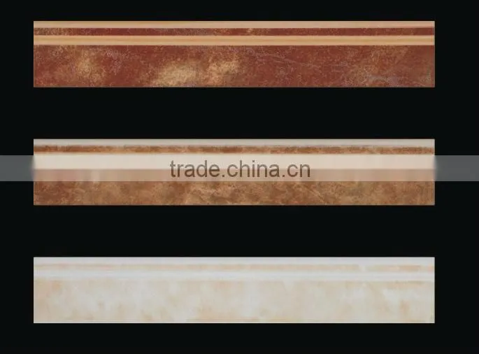 Glazed wall ceramic skirting tile 80X450mm
