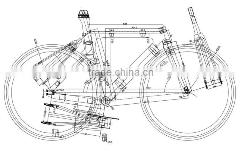 2015 New design carbon track frame ,full carbon track bicycle frame