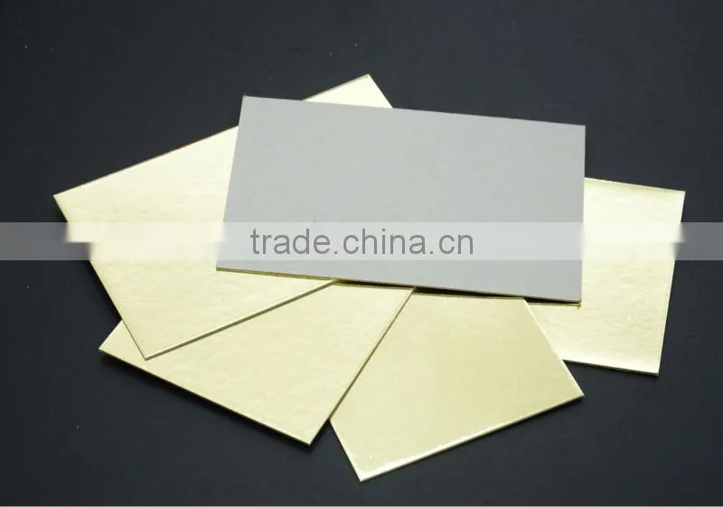 Laminated white coated duplex paper board with grey back