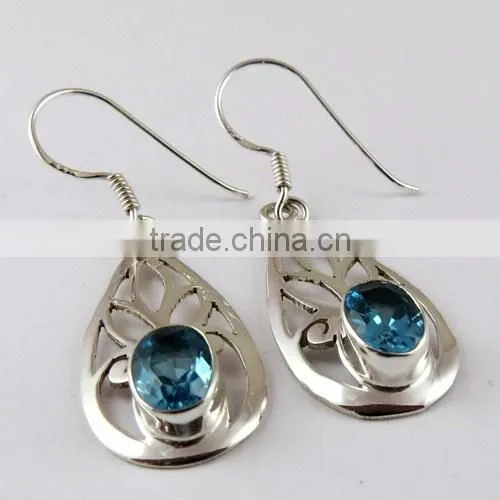 Floret !! Red Garnet 925 Sterling Silver Earring, Gemstone Silver Jewelry, Handmade Silver Jewelry