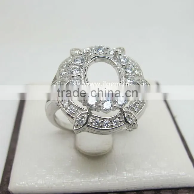 Fashion Party Ring 925 Sterling Silver Fire Opal Ring