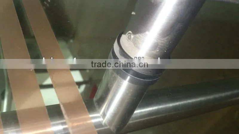 round tube glass door handle lock