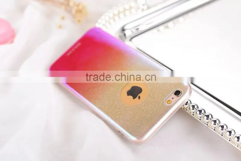 Gradient Glitter rhinestone Bling Case for iPhone 6Plus Soft TPU Rubber Back Cover for iPhone 6s Plus SLD Star Series MT-5804