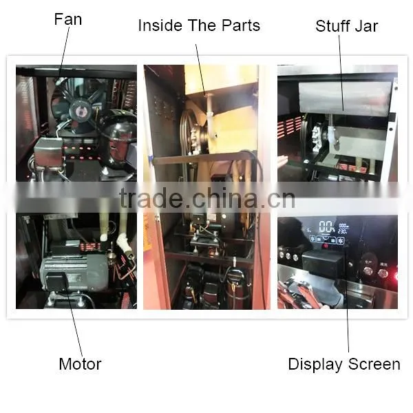 Counter Top Type Good quality compressor 3 flavor commercial ice cream makers for sale (ZQR-811CT)