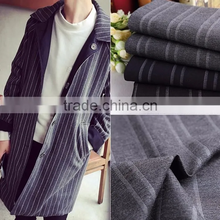 Knitted wholesale viscose rayon spandex fabric/stripe fabric