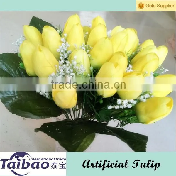 Real touch single stem handmade home decoration PU tulip flowers