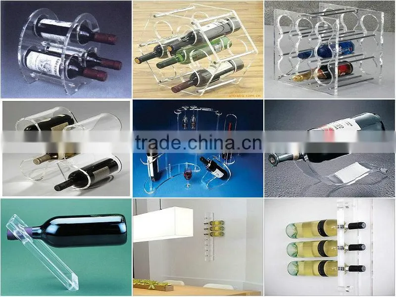 Plexiglass Wine Display Stand / Acrylic Wine Shelf