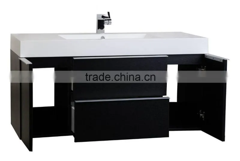 elegant modern single sink MDF bathroom vanity