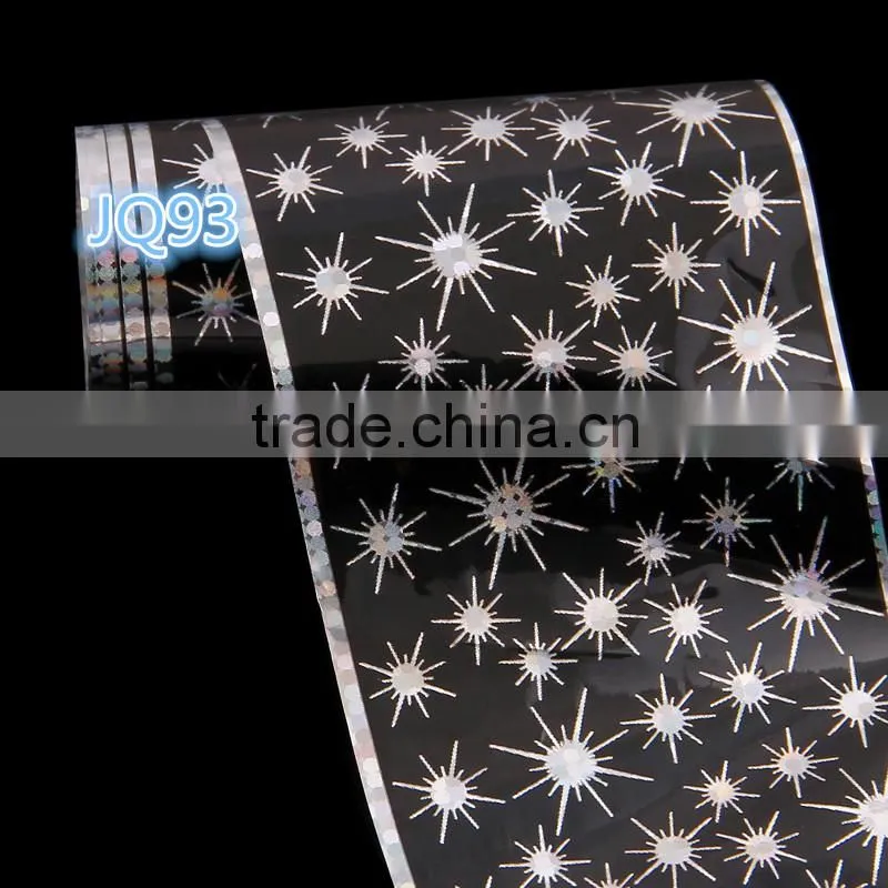 Rose flower Laser 1 Roll Nail Transfer Sticker Tips Decoration Accessories Hotsale