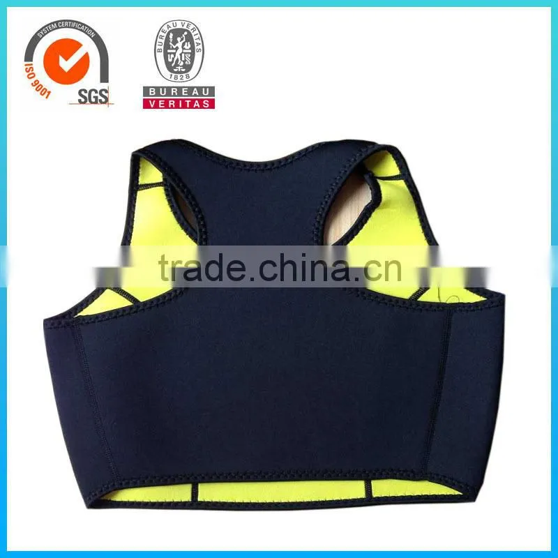 High quality nylon fabric neoprene slimming vest tank for women