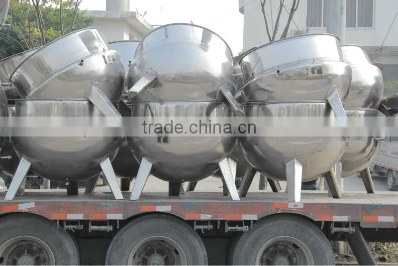 300L steam cooking kettle without agitator