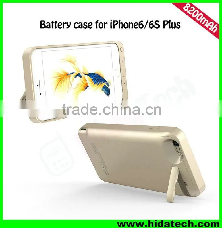 Hot Selling 8200mah Battery Power Case for iPhone 6 iPhone 6 Plus Backup Battery Phone Case