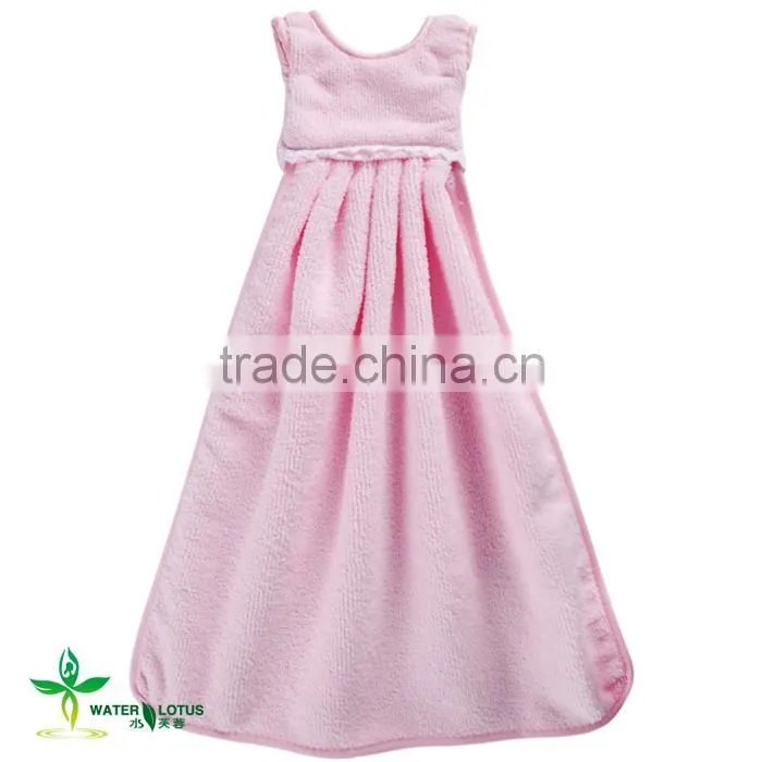selling cute skirt style quick dry hand towels