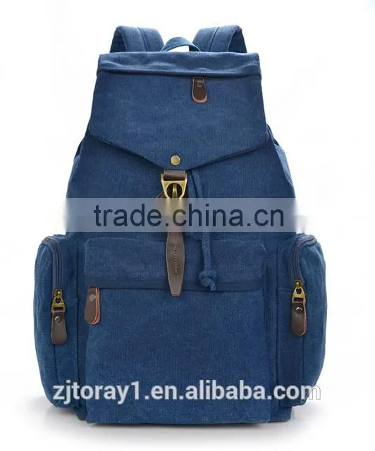 Promotional Fshion Canvas Backpack Bag Wholesale For Teenage Girls