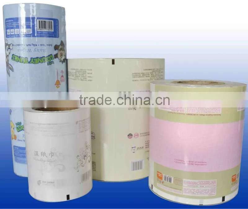Baby wipes packing film roll