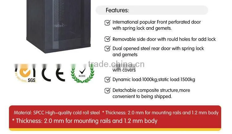 2014 High quality customized network cabinets in dubai uae network server cabin for sale