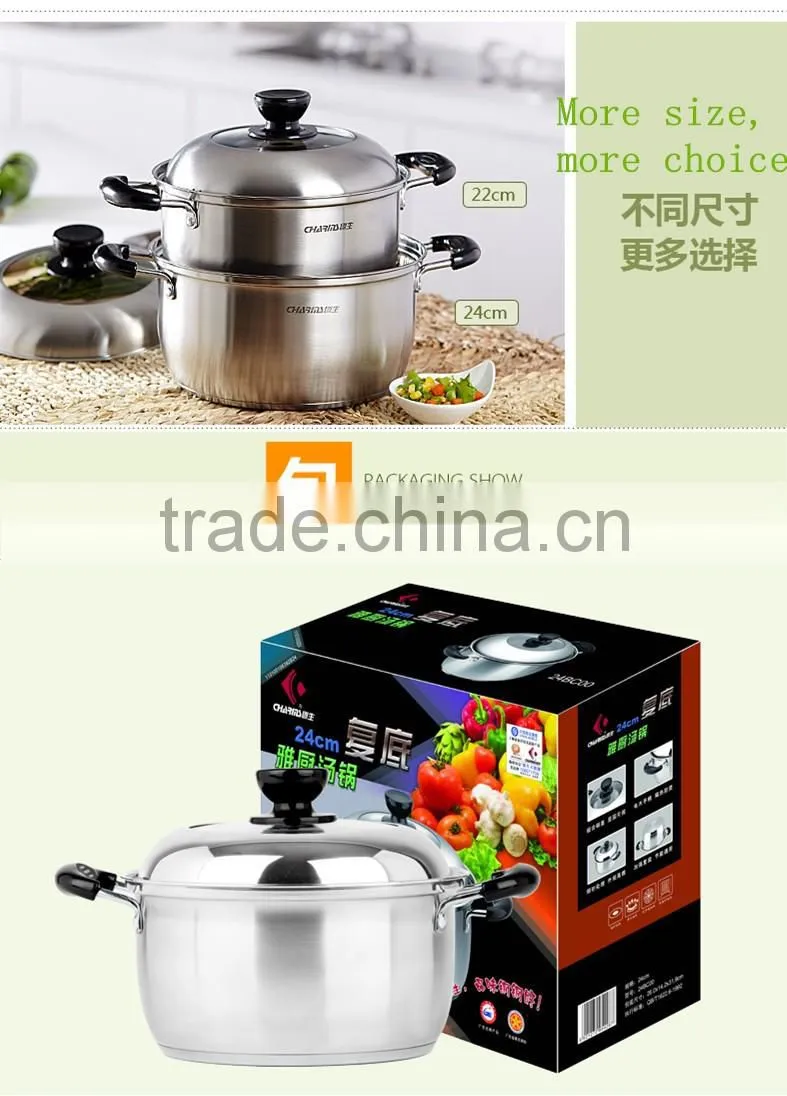 LFGB Food Grade cookware stainless steel sauce pot