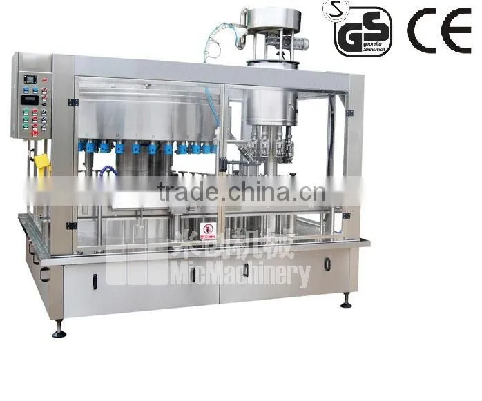 MIC-36-8 3in1 automtic glass bottle wine filling machine