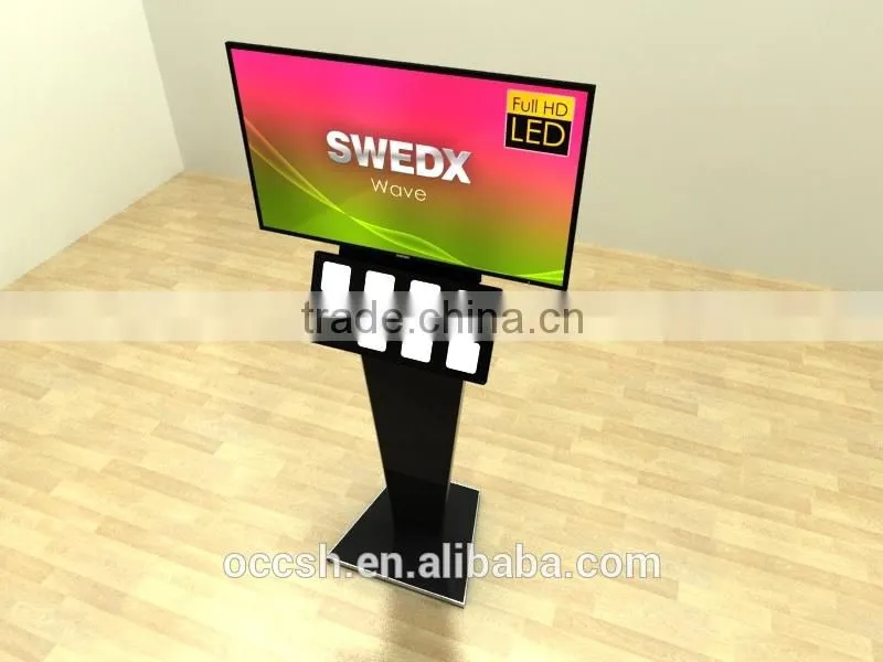 50 Inches Touch Panel Advertising Display Kiosk Stand 4K DIgital Signage