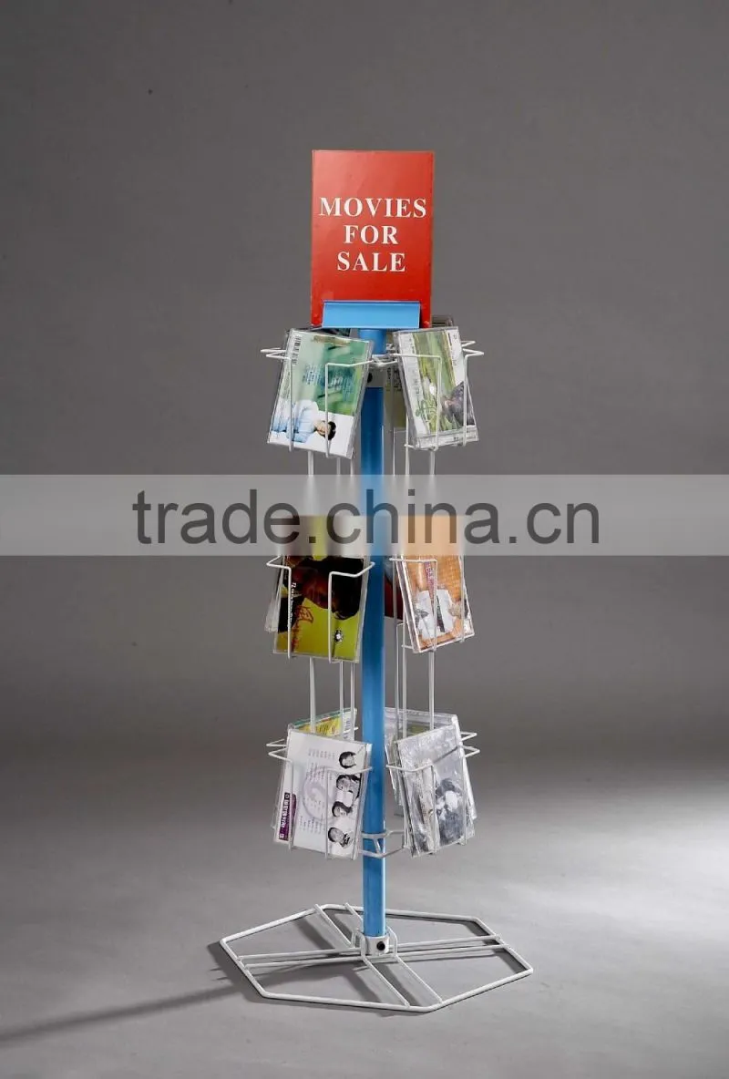 wire cd display rack for shop selling