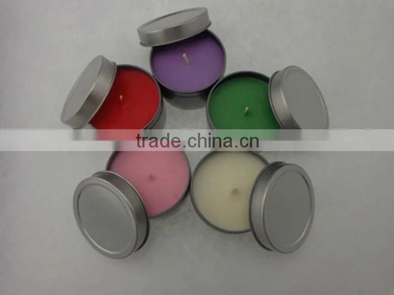 scented candles in tin/ glass candle jar/ jar candle