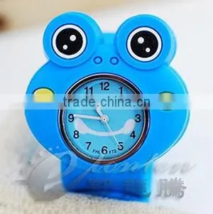 2014 new products for cheap silicon cartoon watch for custom, promotion silicone slap watches