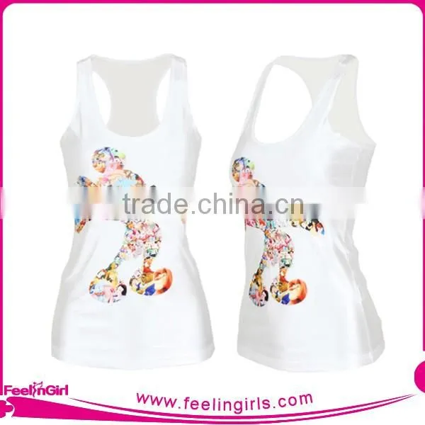 NO MOQ new custom fitness bathroom vanity tank tops