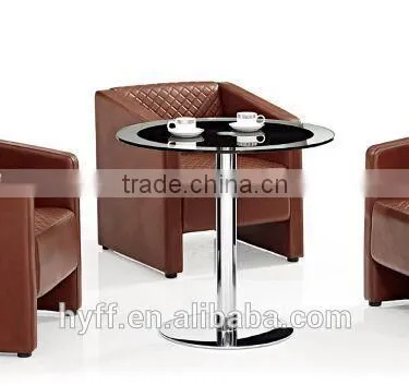 tempered glass coffee table,,round coffee table,dining table BC080
