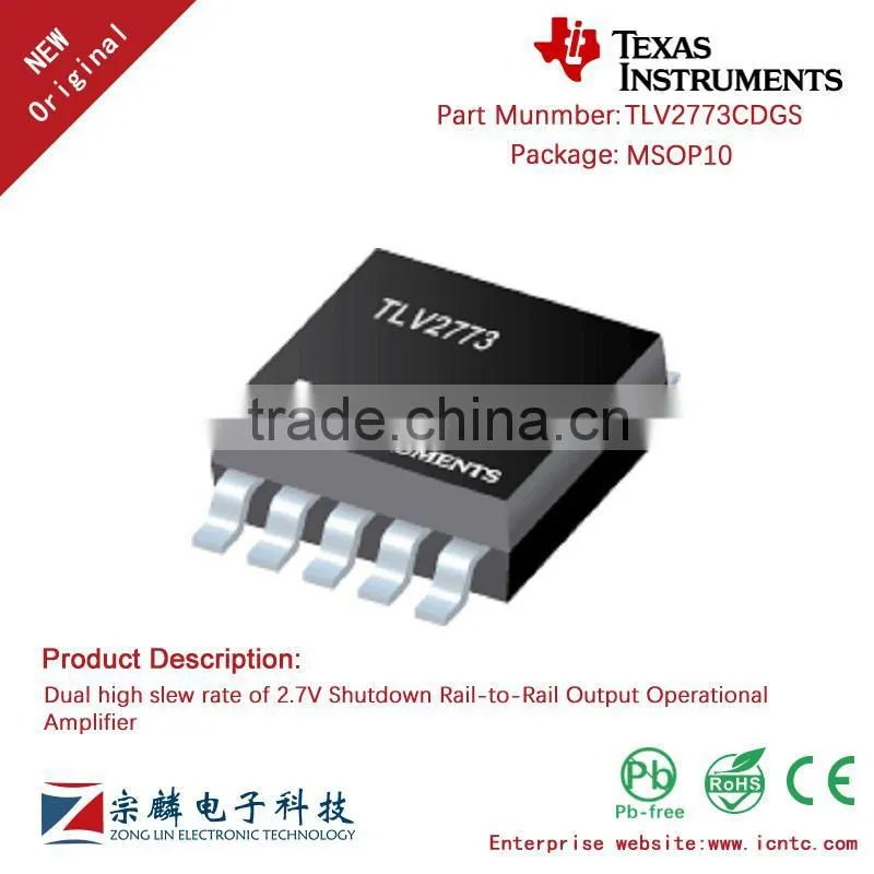 Genuine Original TLV2773CDGS MSOP10 TLV2773 Operational Amplifier