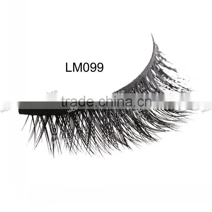real mink false eyelash with private labeling siberian mink fur strip eyelash