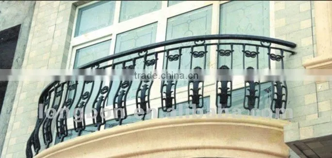 2015 Top-selling outdoor wrought iron balcony railing