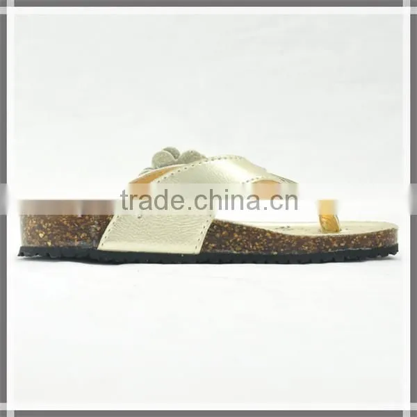 2014 New design nude child slipper for girls