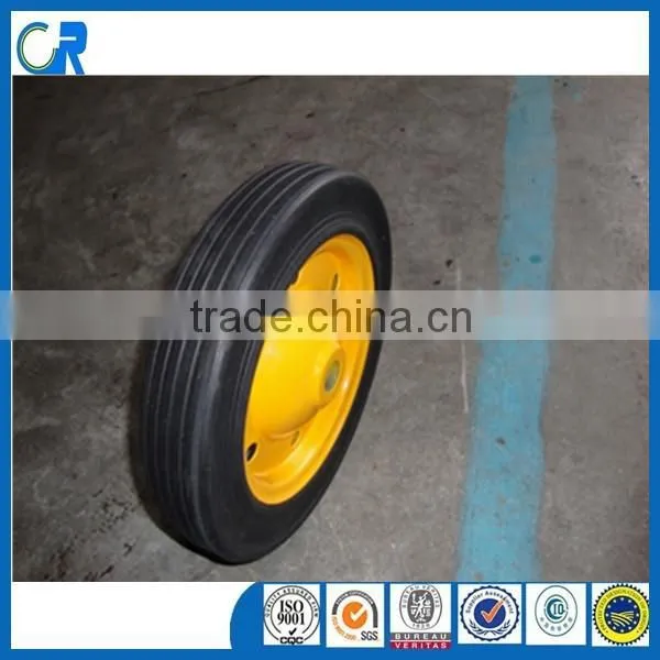 Solid rubber wheel