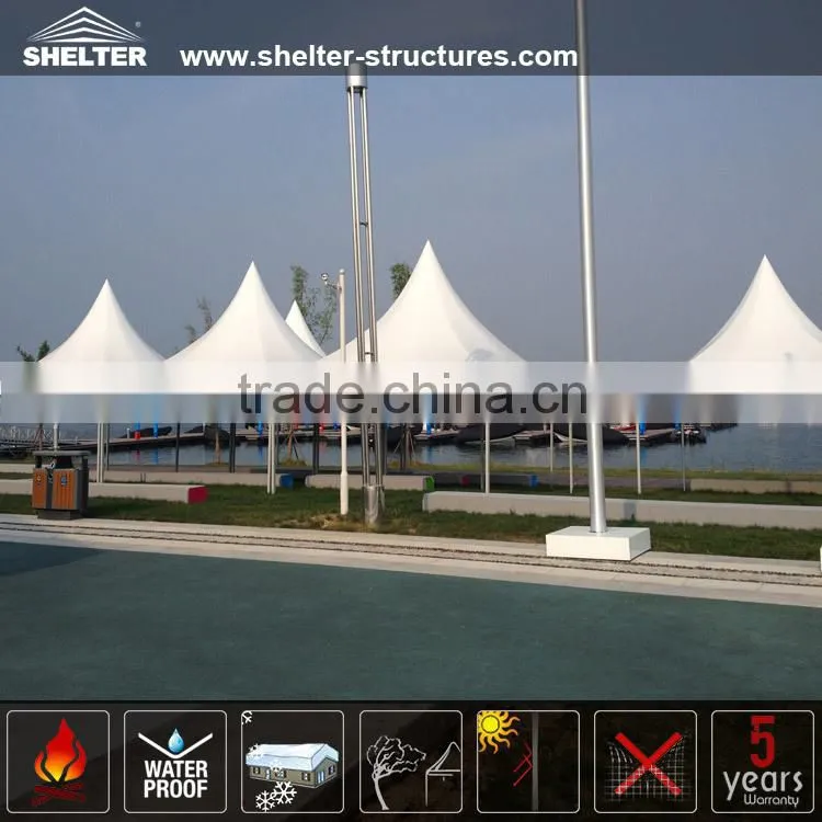5*5m Folding outdoor awning and UV Resistance pagoda tents for trade show event