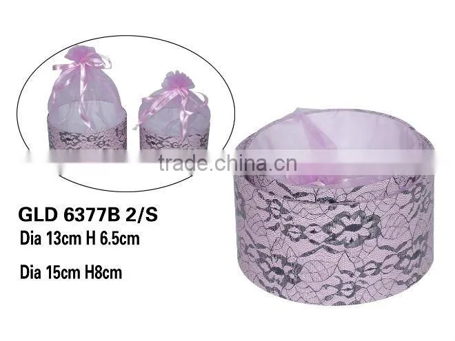 promotional gift box with organza pouch top