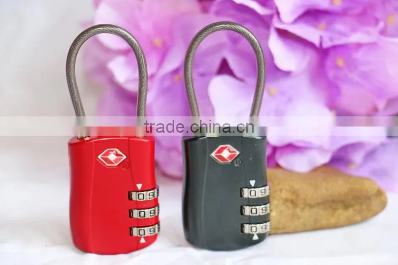 Popular Style Cheap Price Cable TSA lock For Luggage