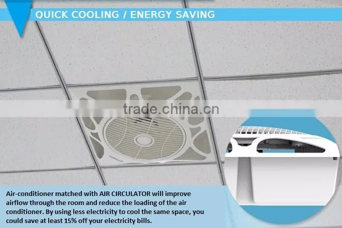 for air condition energy saving ceiling mounted circulation fan