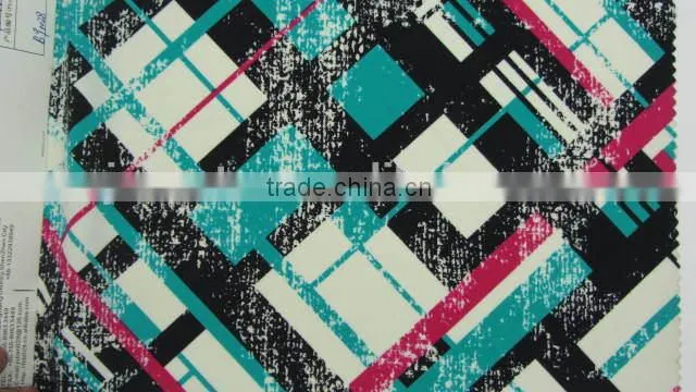 green square Spandex print nylon fabric for beach chair